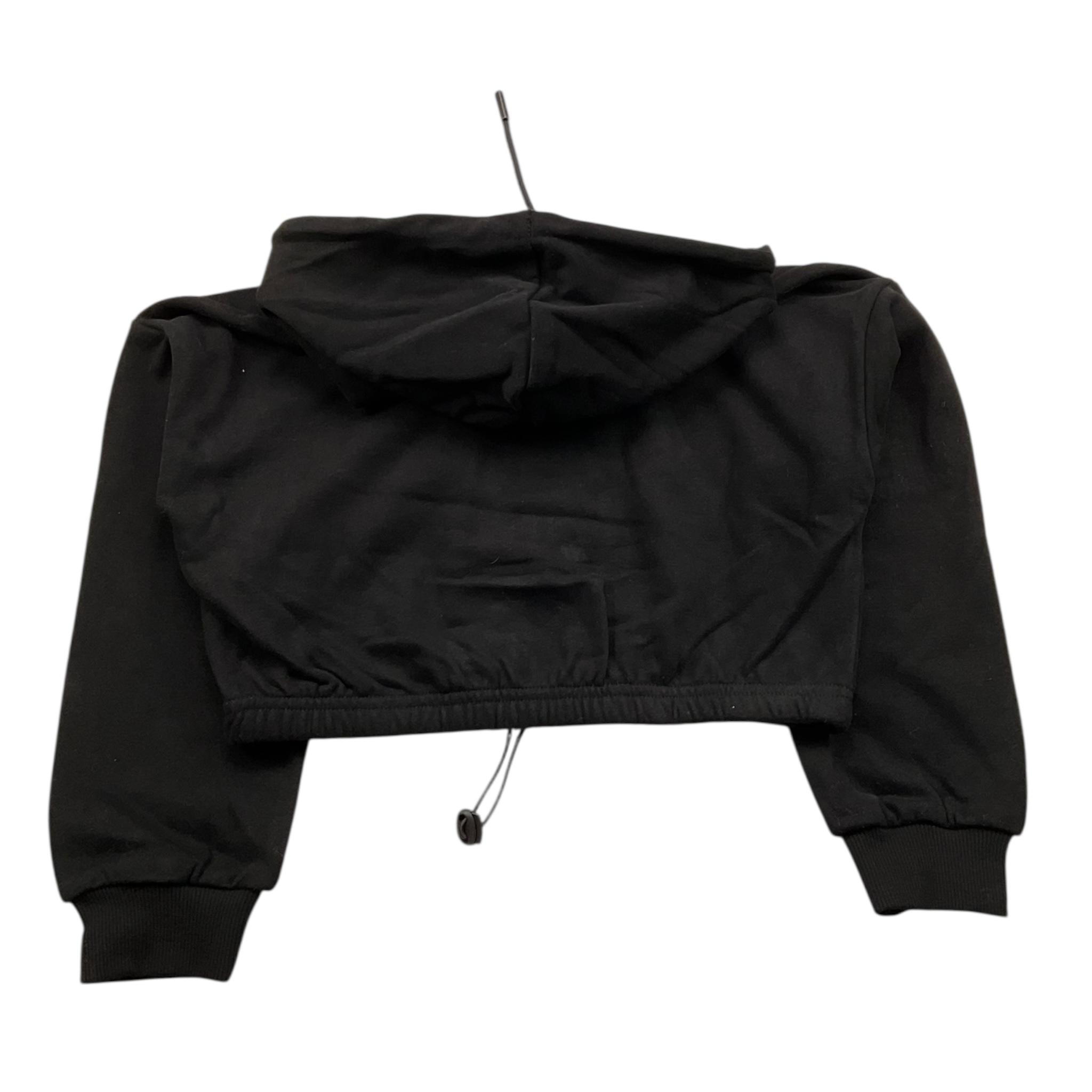REFRIGIWEAR felpa chiusa cn cappuccio tinta unit modell crop Nero per Bambina RWG911 NERO REFRIGIWEAR