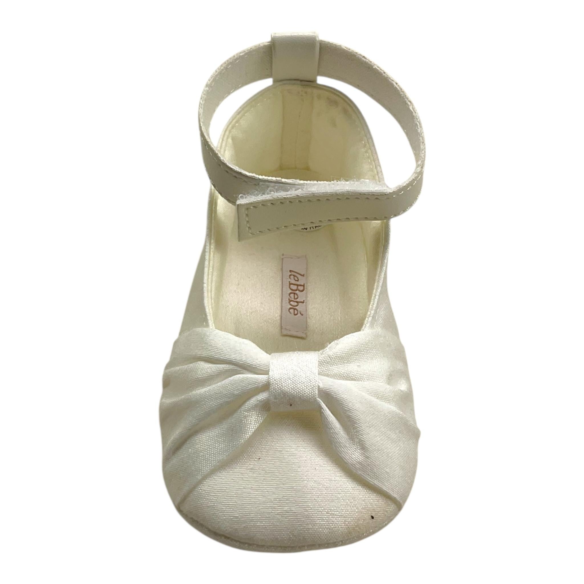 LE BEBE' ballerine tinta unita con fiocco Bianco per Neonata LBG5193 BIANCO LE BEBE'