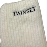 TWINSET guanti tinta unita con logo Bianco per Bambina 242GJ5054 BIANCO TWINSET
