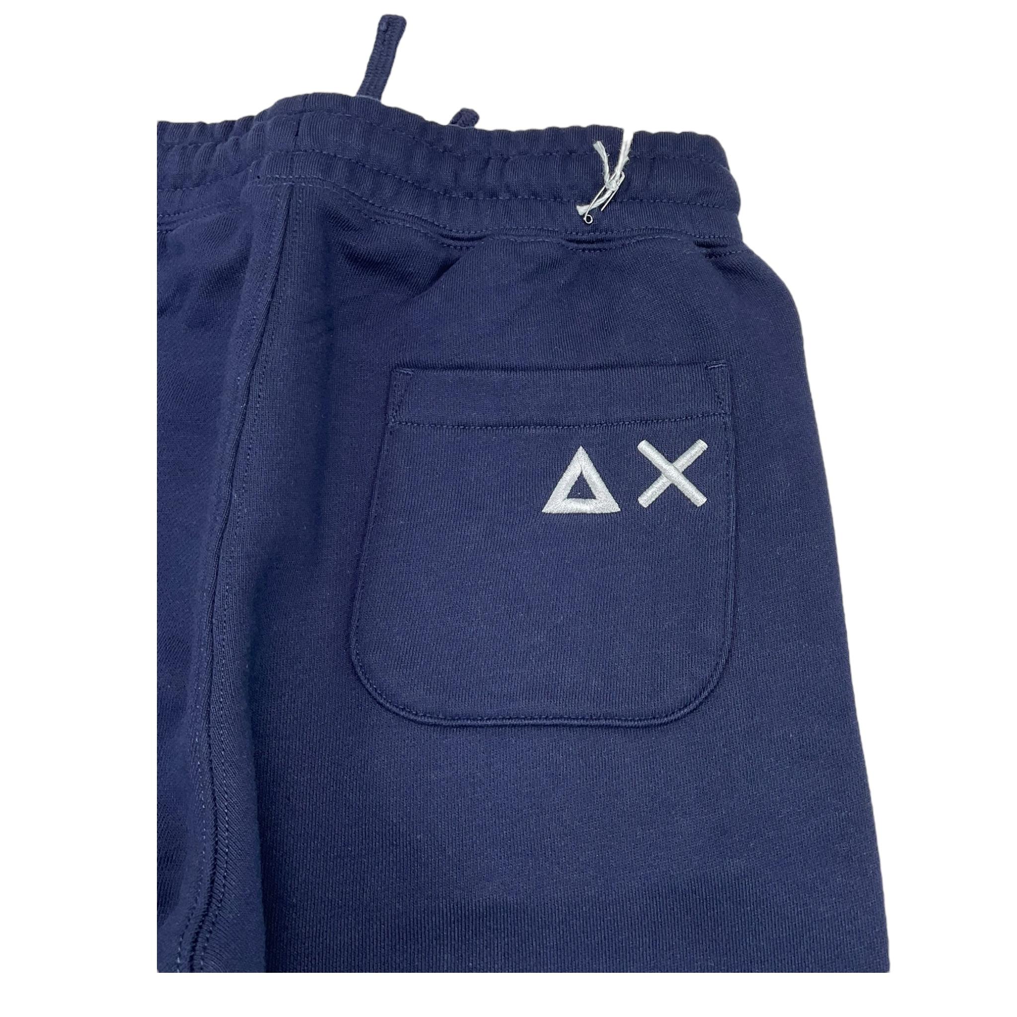 SUN68 pantalone tuta tinta unita con logo Blu per Bambino F44240 BLU SUN68