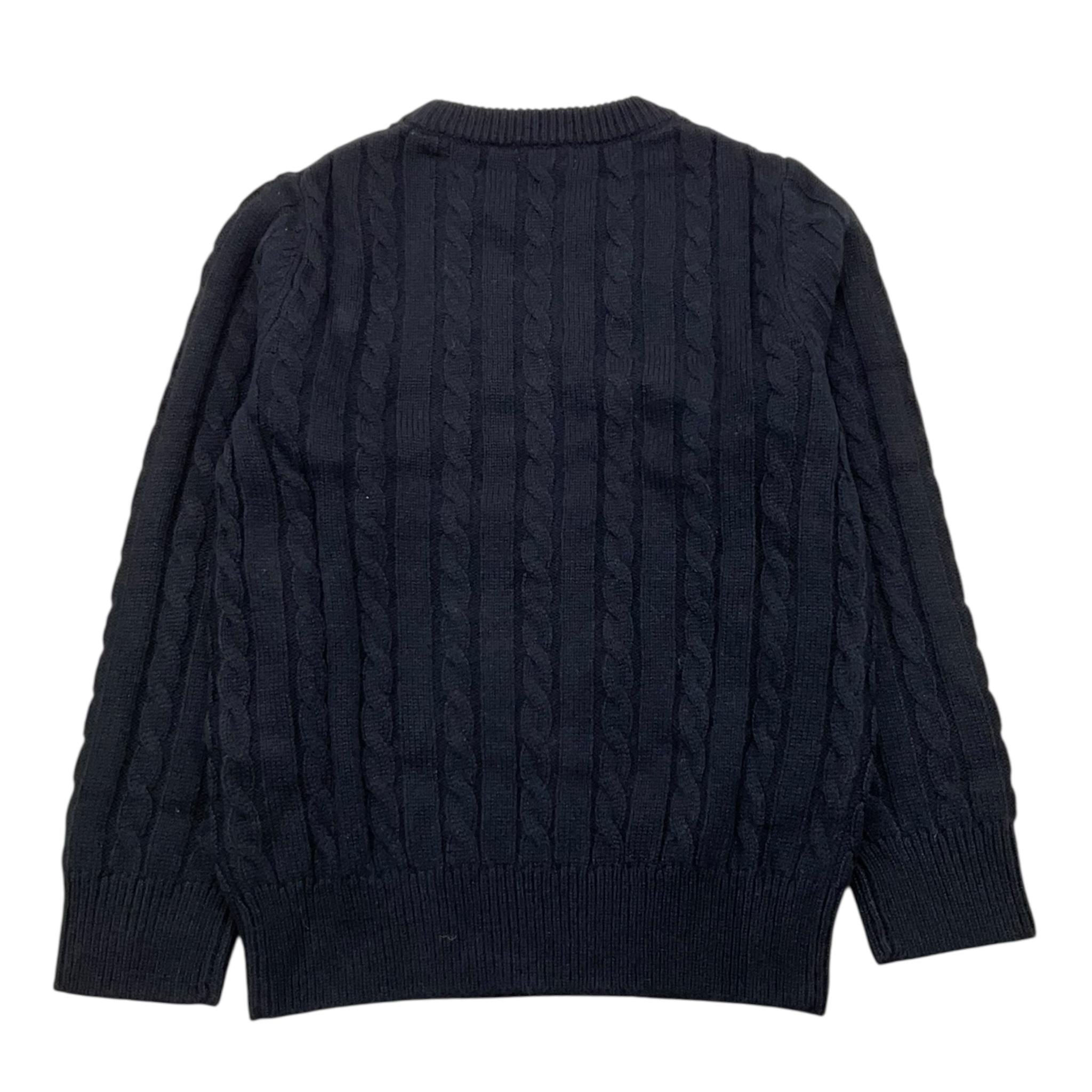 SUN68 maglia girocollo tinta unita con ricamo logo Blu per Bambino K44355XX BLU SUN68