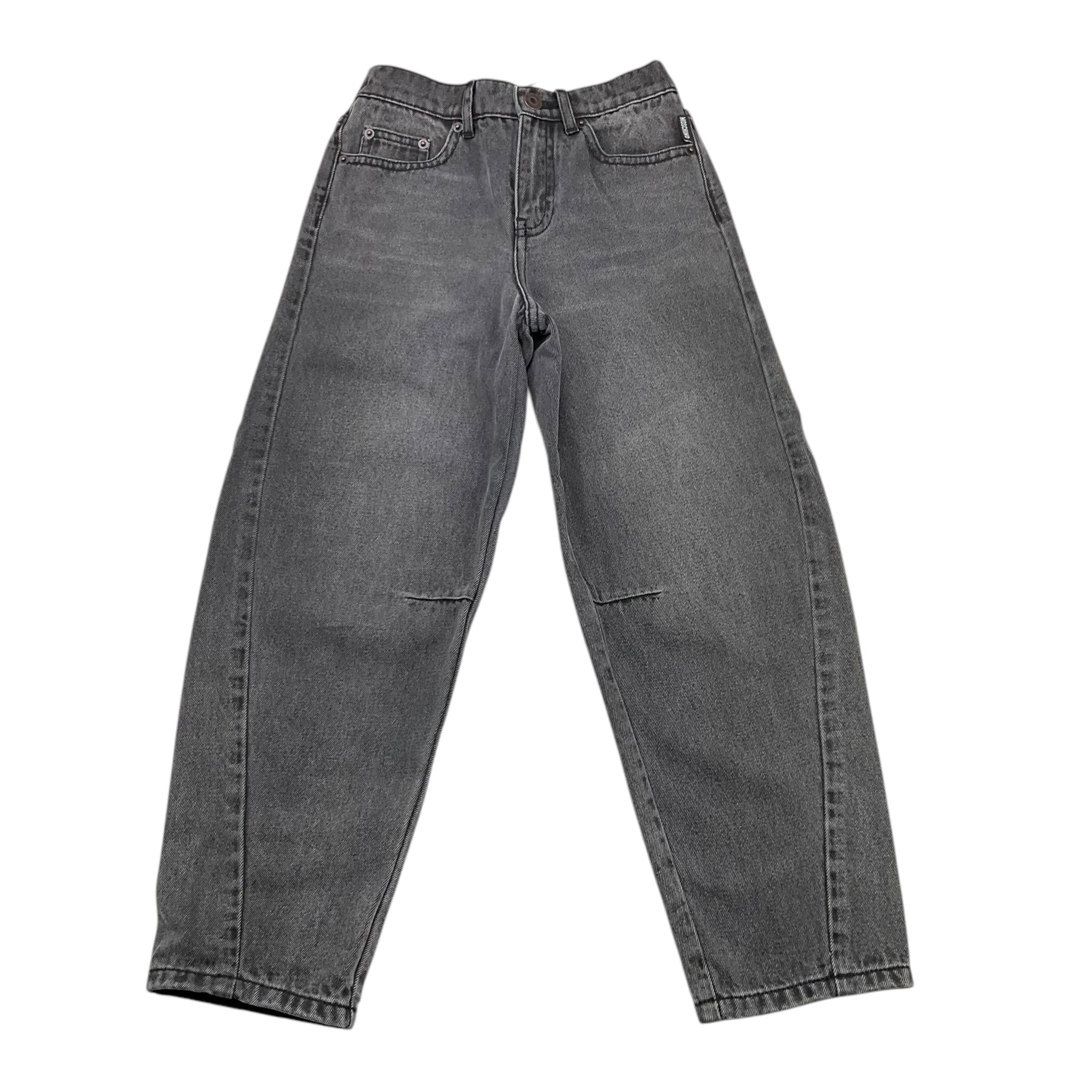 MOSCHINO jeans tinta unita con elastico in vita Nero per Bambino HUP09I NERO MOSCHINO