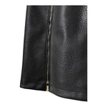 ELISABETTA FRANCHI abito giromanica tinta unita in ecopelle Nero per Bambina EFAB540X NERO ELISABETTA FRANCHI