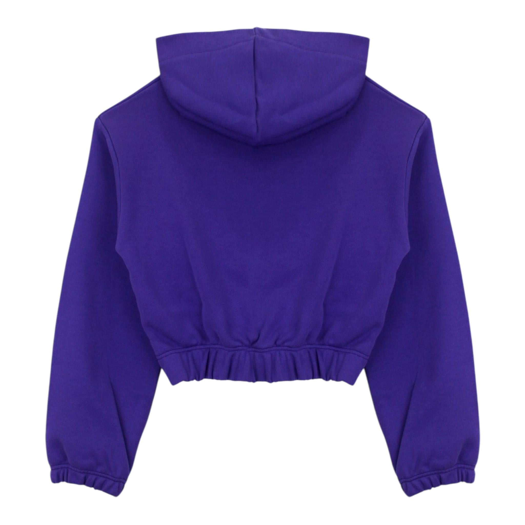 HINNOMINATE felpa chiusa tinta unita con cappuccio Viola per Bambina 2641FY00031 VIOLA HINNOMINATE