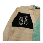 DANIELE ALESSANDRINI cardigan tricolore scollo a v  Multicolor per Bambino 1231W00083XX MULTICOLOR DANIELE ALESSANDRINI