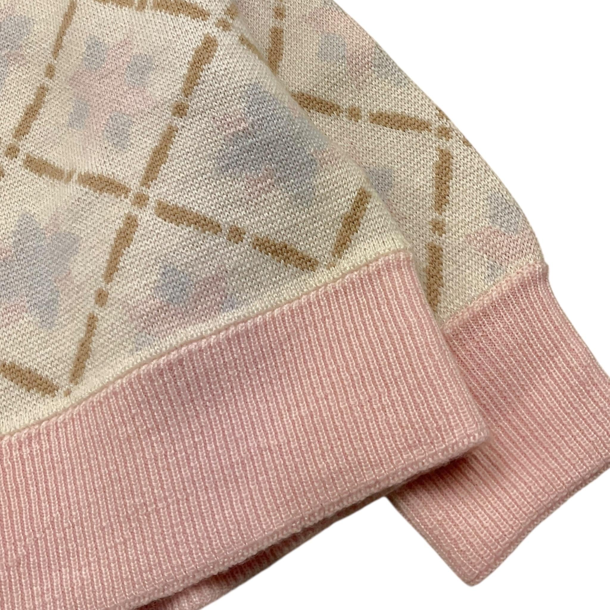 SIMONETTA maglia tinta unita con fantasia Panna per Bambina ST9B30 PANNA SIMONETTA