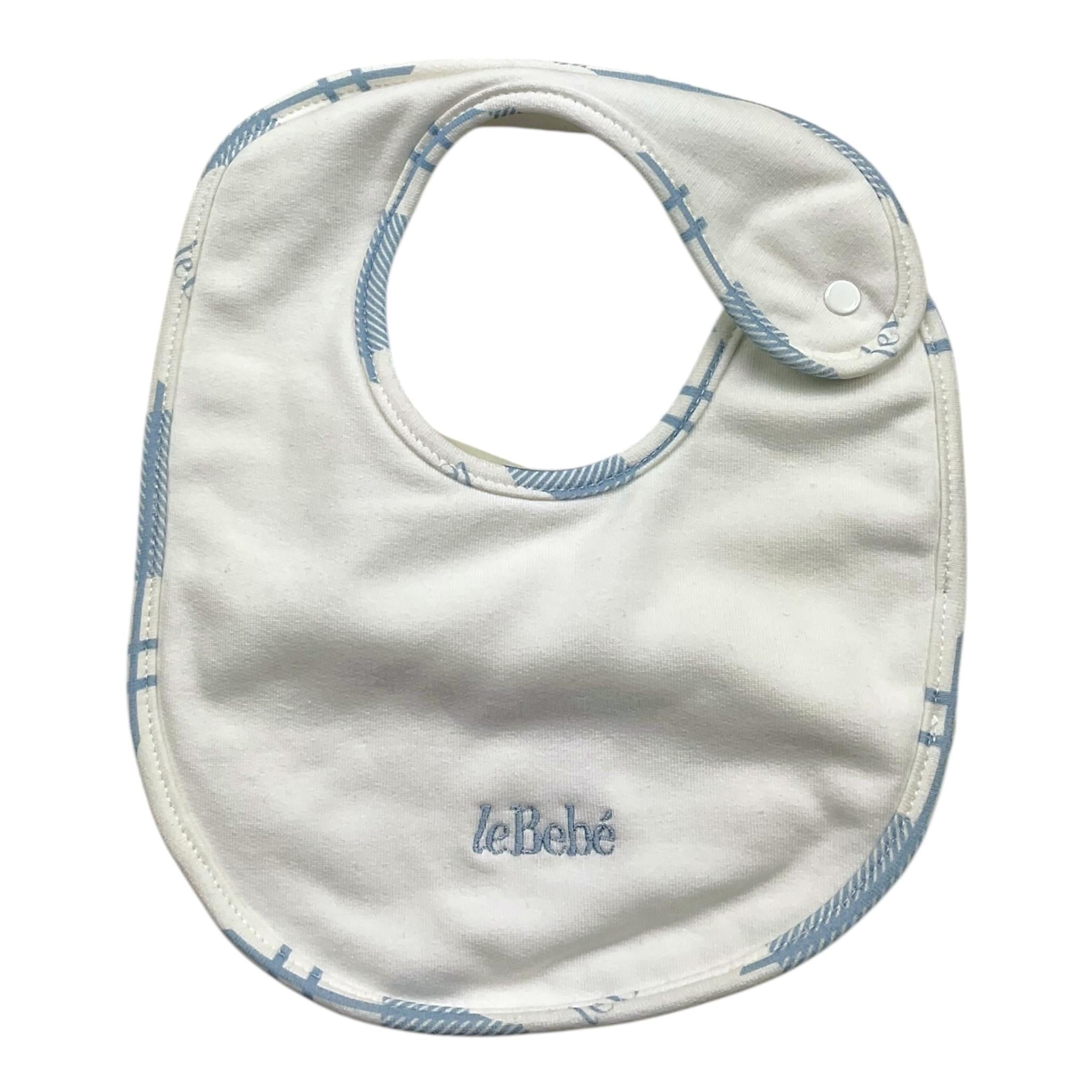 LE BEBE' bavetta tinta unita con fantasia Bianco per Neonato LBB3820 BIANCO LE BEBE'