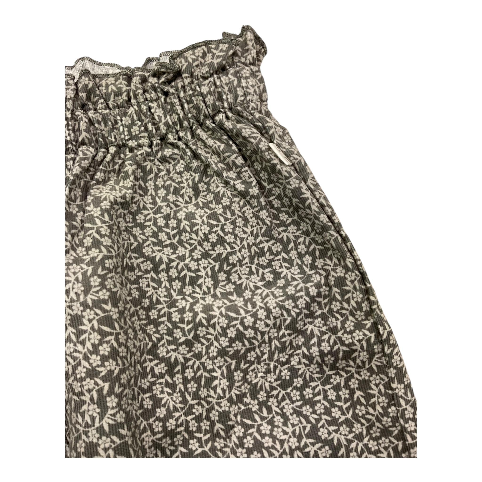 TEDDY E MINOU pantalone tinta unita con fantasia fiori Grigio per Neonata I24PT013V0000N GRIGIO TEDDY E MINOU