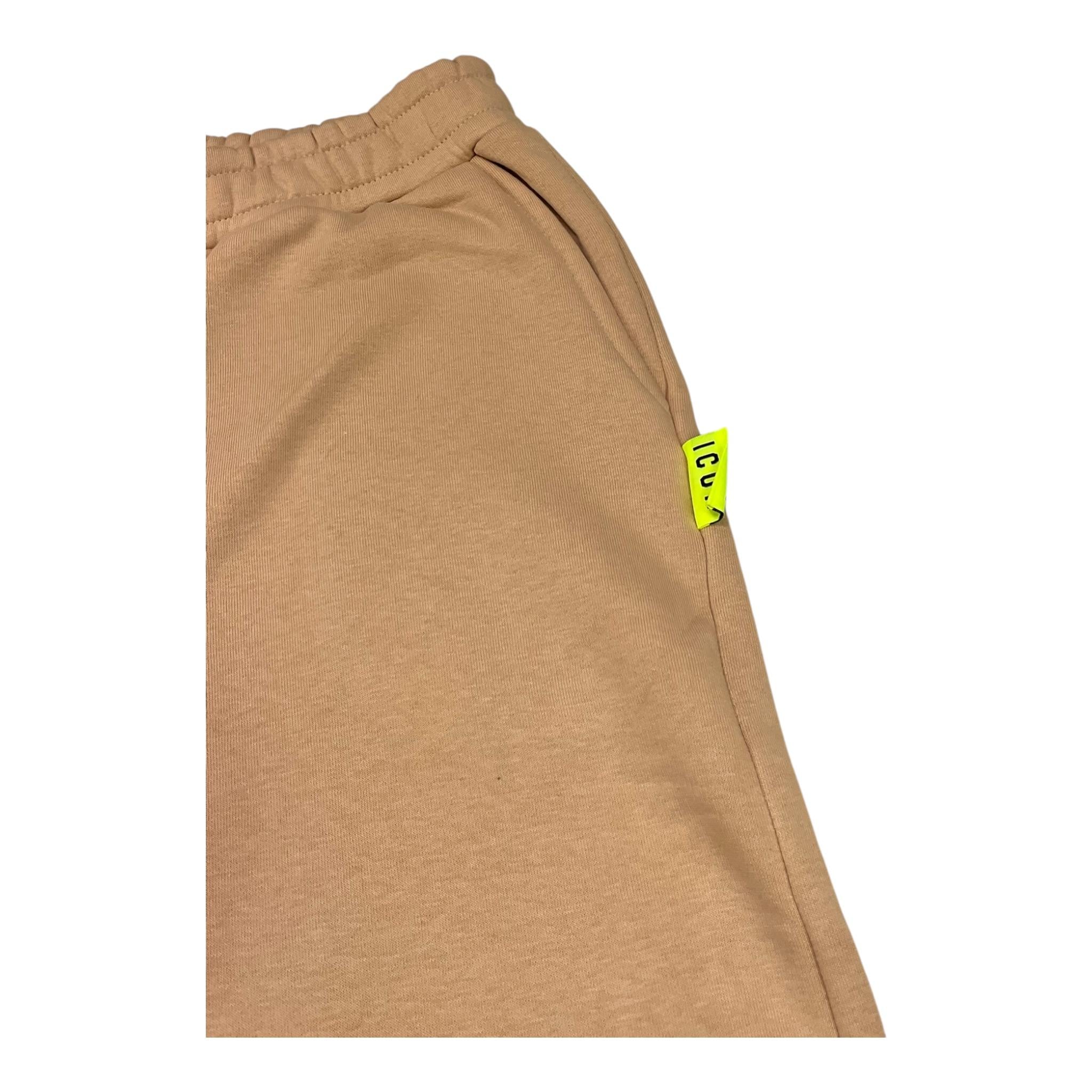 ICON pantalone tuta tinta unita con logo Beige per Bambino IBSP00279 BEIGE ICON