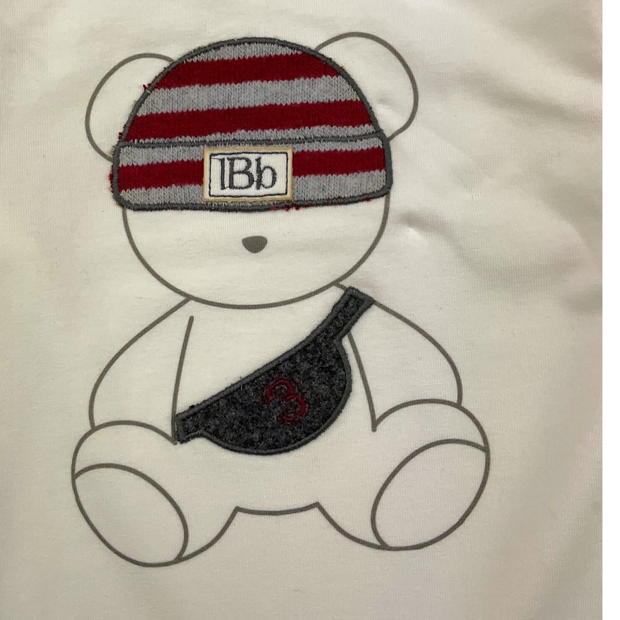 LE BEBE' shirt girocollo tinta unita con stampa Bianco per Neonato LBB5165 BIANCO LE BEBE'