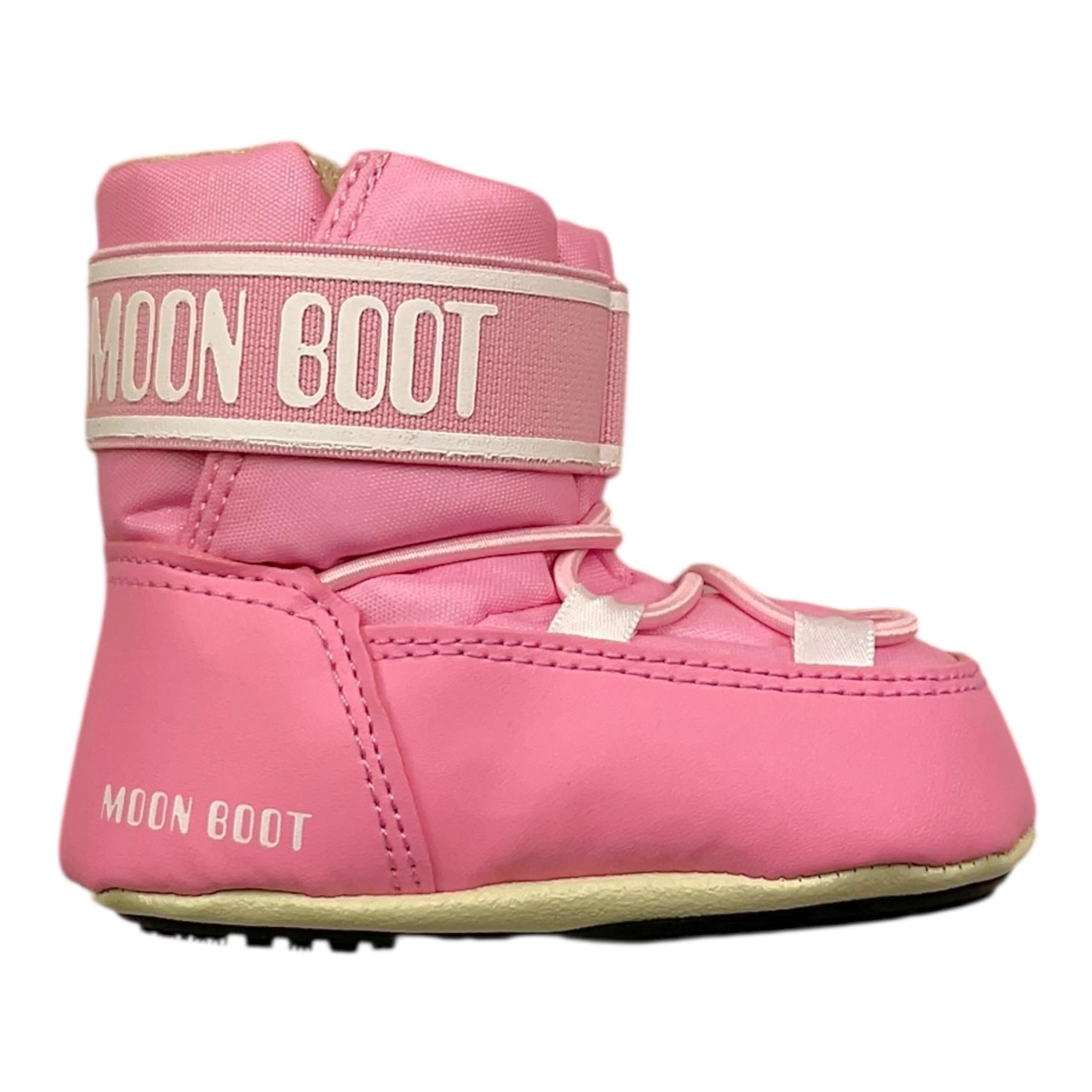 MOON BOOT stivali tinta unita con logo Rosa per Neonata 80D3401020J004 ROSA MOON BOOT