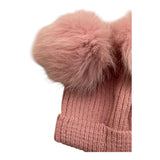 MAC ILUSIO'N cappello tinta unita con pon pon Rosa per Neonata GB49HX ROSA MAC ILUSIO'N