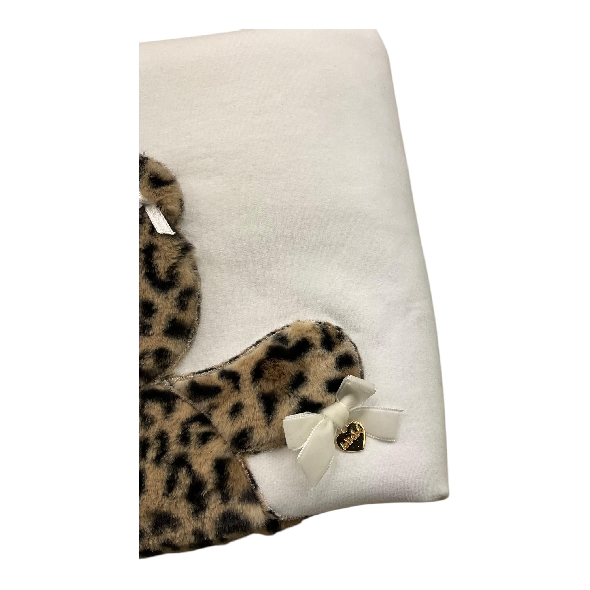 LE BEBE' coperta tinta unita maculata Panna/beige per Neonata LBG6029 PANNA/BEIGE LE BEBE'