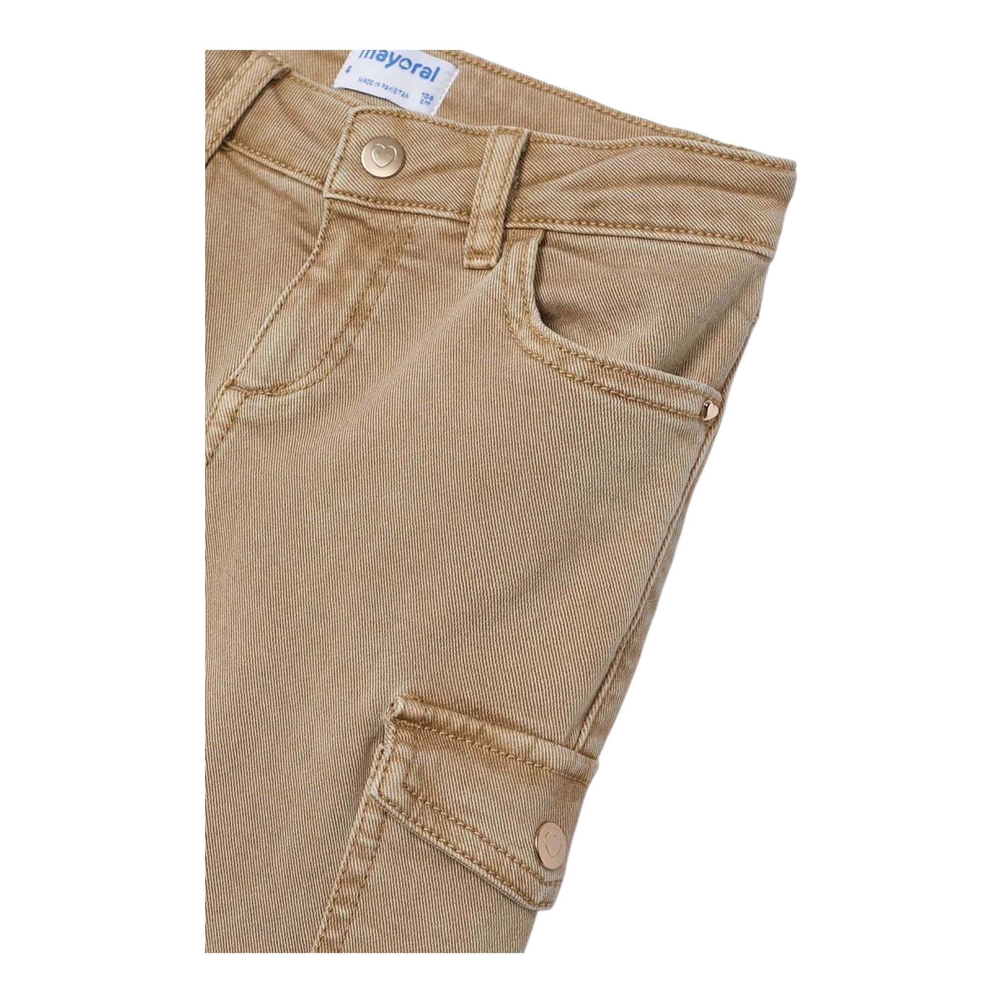 MAYORAL jeans tinta unita modello zampa Beige per Bambina 4543 BEIGE MAYORAL