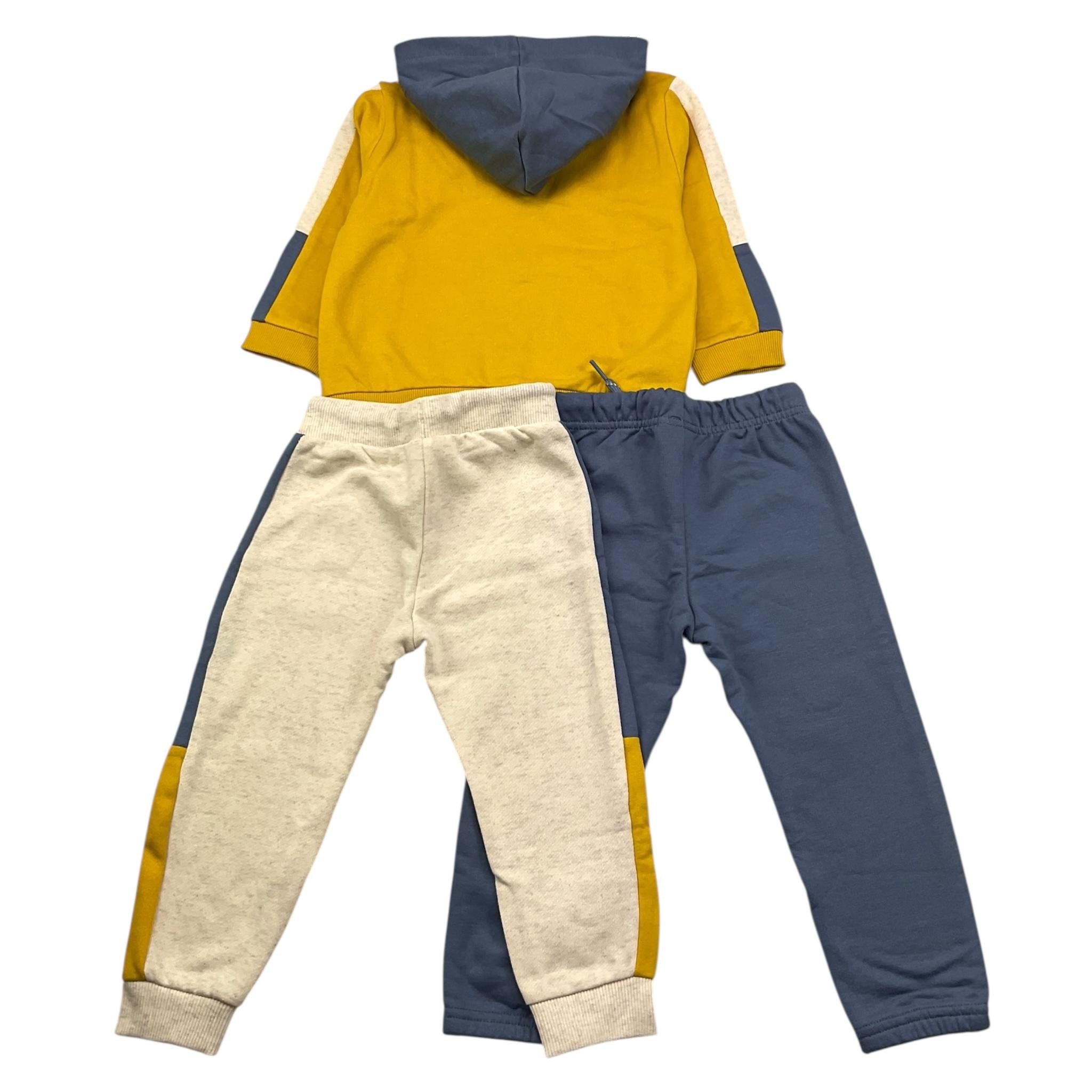 MAYORAL completo 3 pezzi felpa-2 pantaloni Giallo per Neonato 918 GIALLO MAYORAL