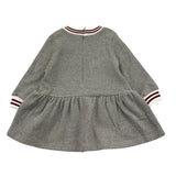 LE BEBE' abito girocollo tinta unita con stampa in contrasto Grigio per Neonata LBG6129 GRIGIO LE BEBE'
