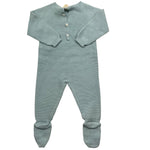 WEDOBLE tutina tinta unita con ricami Azzurro per Neonato V2202346A AZZURRO WEDOBLE