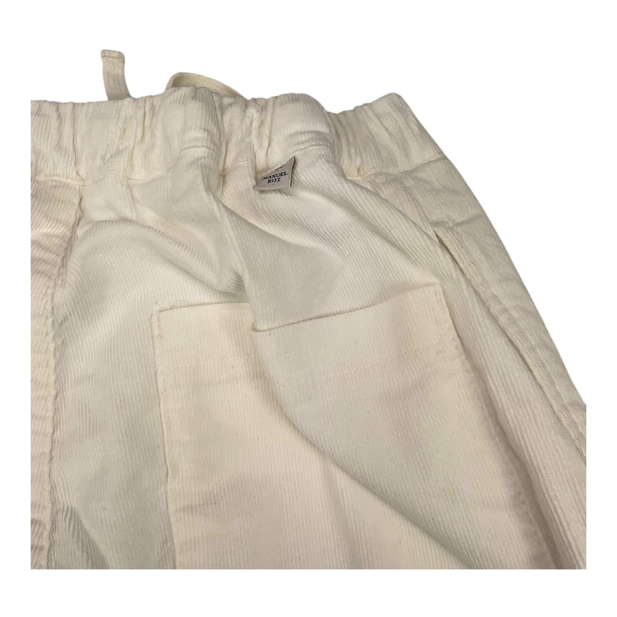 MANUEL RITZ pantalone tinta unita con elastico in vita Panna per Bambino MR2769 PANNA MANUEL RITZ