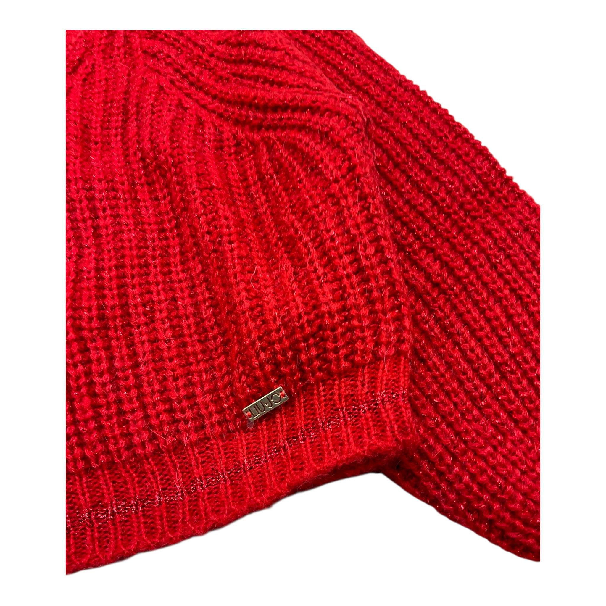 LIU JO maglia girocollo tinta unita Rosso per Bambina GF3234 ROSSO LIU JO