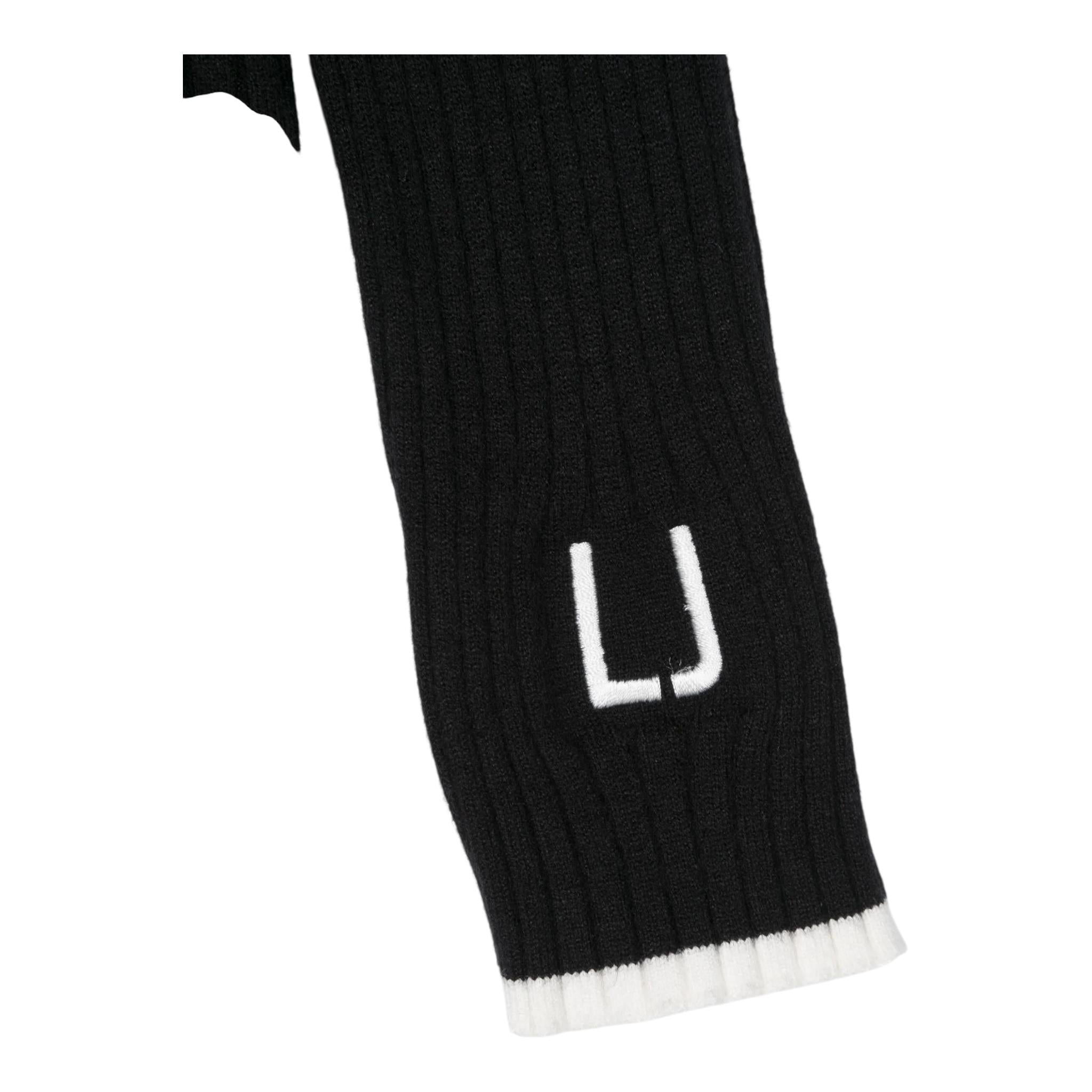 LIU JO maglia tinta unita cn profili in contrasto Nero per Bambina GF4138X NERO LIU JO