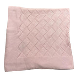 WEDOBLE coperta tinta unita con ricami Rosa per Neonata COP ROSA WEDOBLE