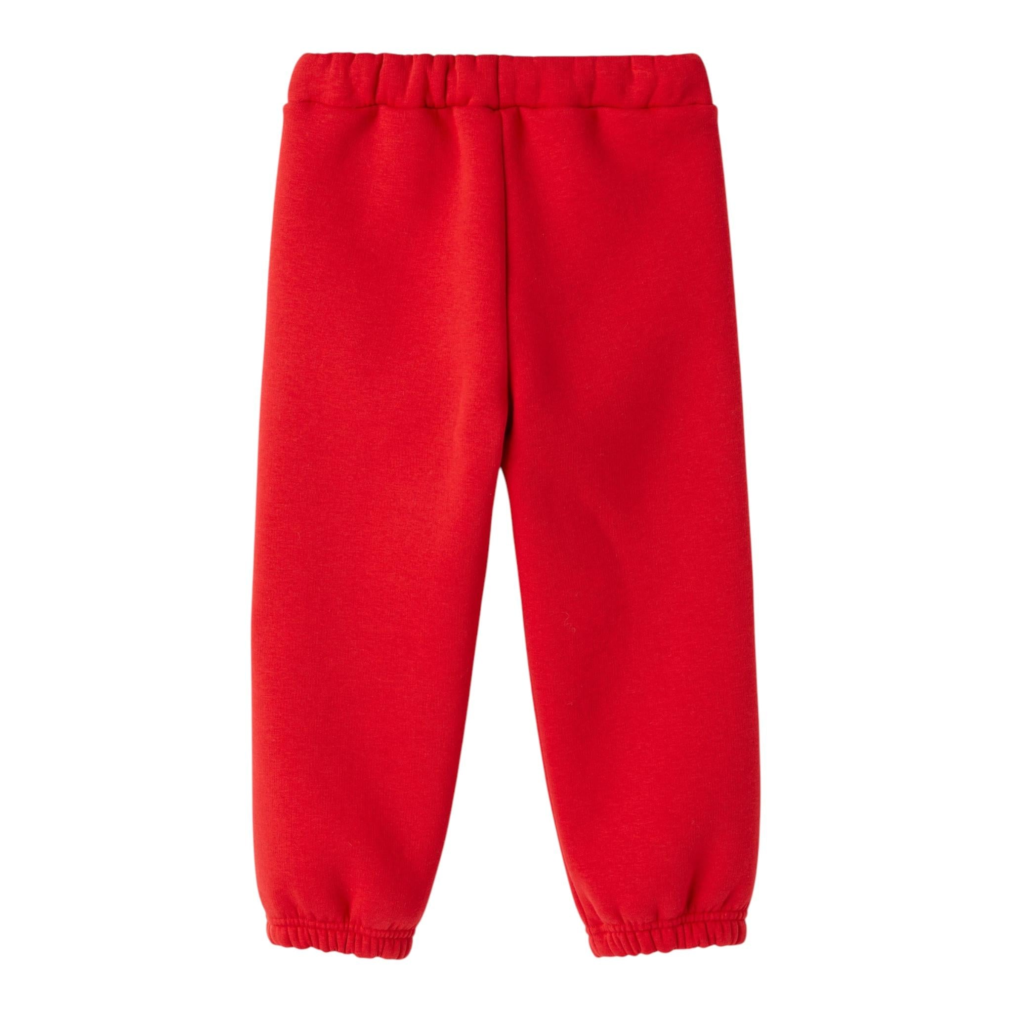 IL GUFO pantalone tuta tinta unita con stampa logo Rosso per Bambino A24PL398M0136 ROSSO IL GUFO