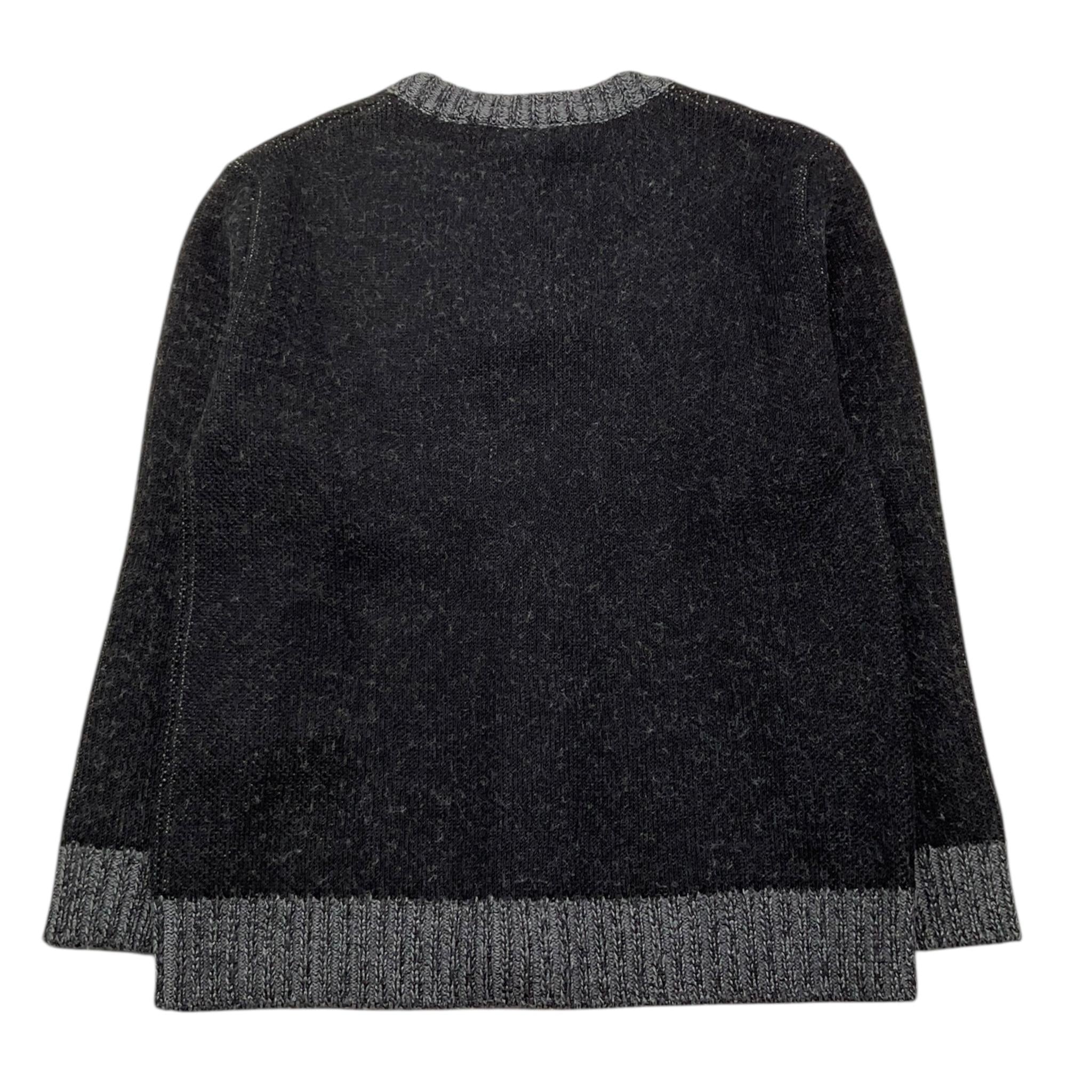 BALMAIN cardigan scollo a v stampa logo Nero per Bambino BT9P60 NERO BALMAIN