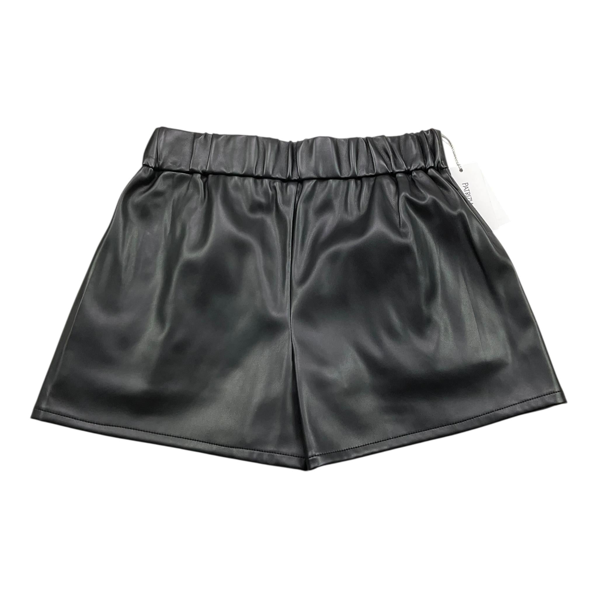 PATRIZIA PEPE short in ecopelle tinta unita con elastico in vita Nero per Bambina 7P0360 NERO PATRIZIA PEPE
