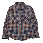 NEVER TOO camicia manica lunga fantasia quadri Blu per Bambino NT1793B BLU NEVER TOO