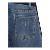 TWINSET jeans tinta unita con profili in contrasto Blu per Bambina 242GJ2280 BLU TWINSET