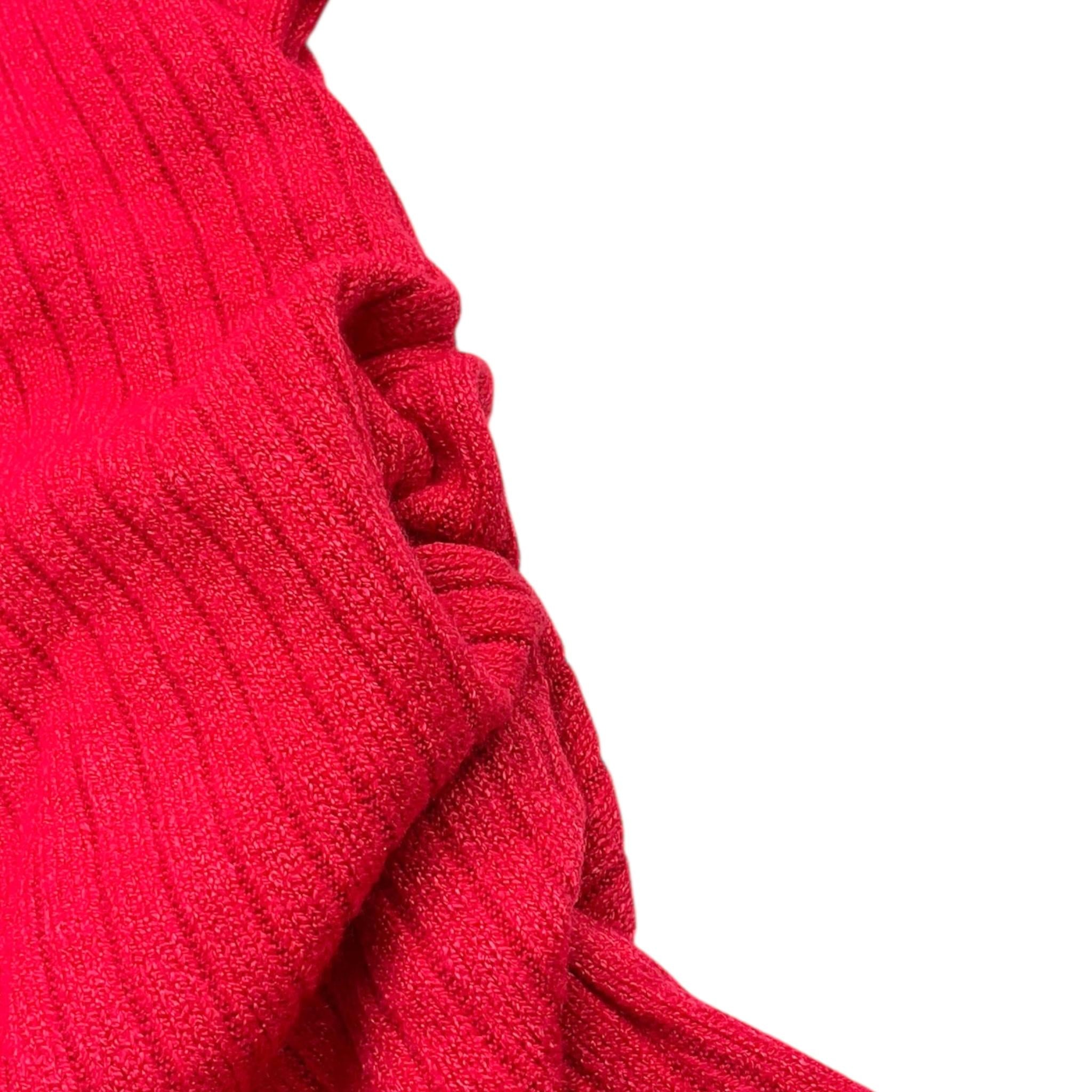 LU LU BY MISS GRANT t-shirt in maglia mezzo collo tinta unita Rosso per Bambina LL30299 ROSSO LU LU BY MISS GRANT