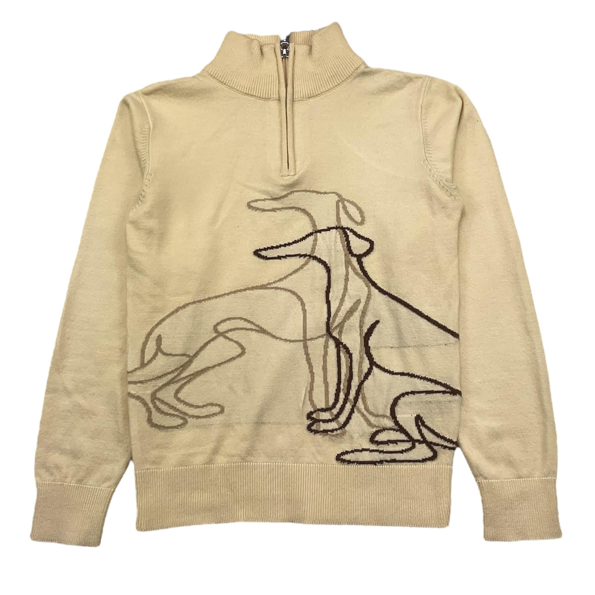 TRUSSARDI maglia mezzo collo tinta unita Panna per Bambino TBA25042LU PANNA TRUSSARDI