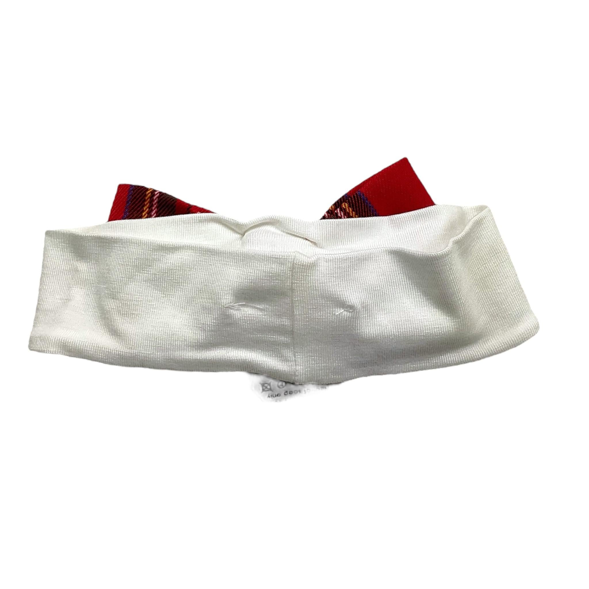 LA STUPENDERIA fascia tinta unita con fiocco Rosso per Neonata ABFA52 ROSSO LA STUPENDERIA