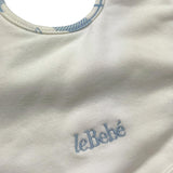 LE BEBE' bavetta tinta unita con fantasia Bianco per Neonato LBB3820 BIANCO LE BEBE'