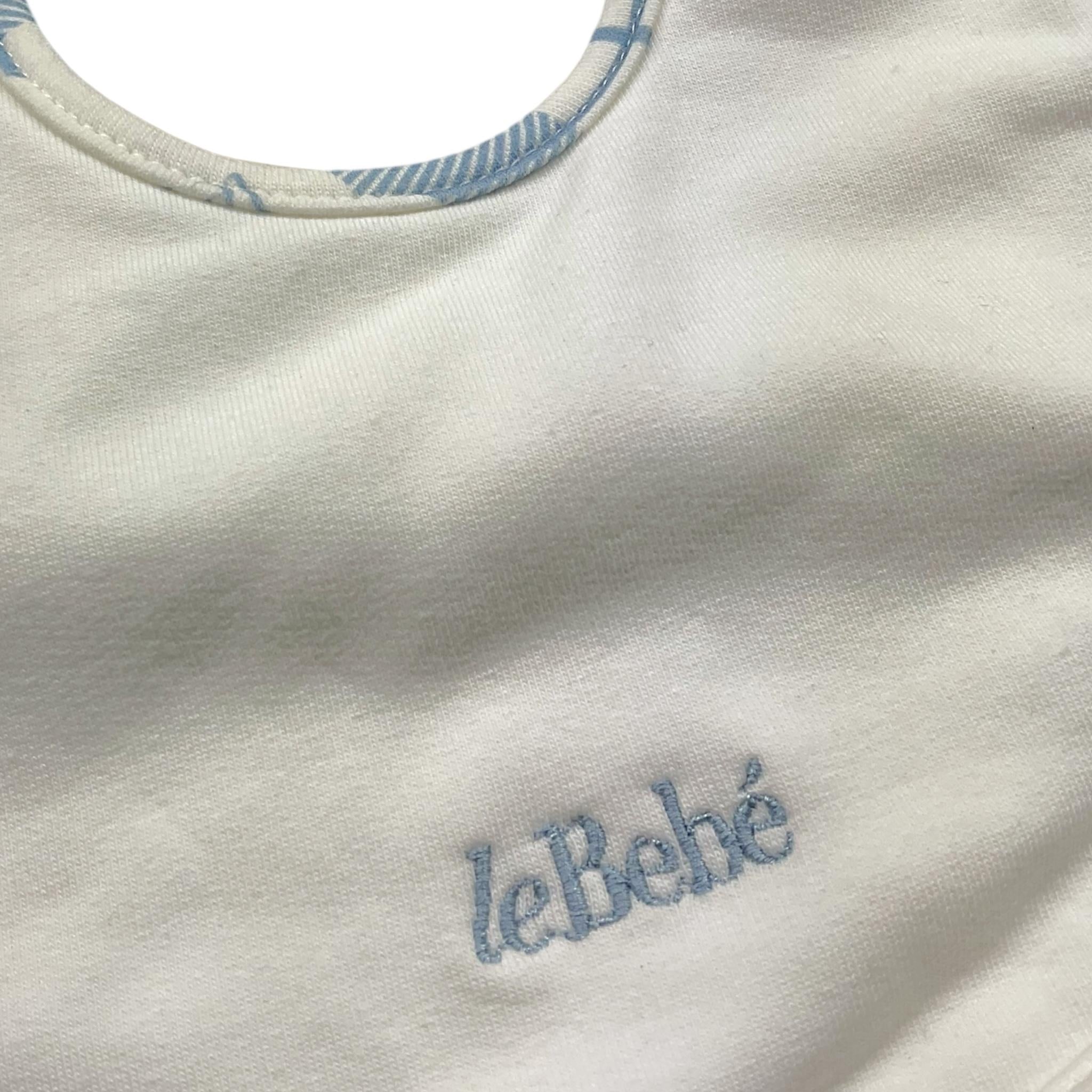 LE BEBE' bavetta tinta unita con fantasia Bianco per Neonato LBB3820 BIANCO LE BEBE'