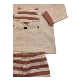 LALALU' completo 2 pezzi shirt-ghettina Beige per Neonata CPL4N BEIGE LALALU'