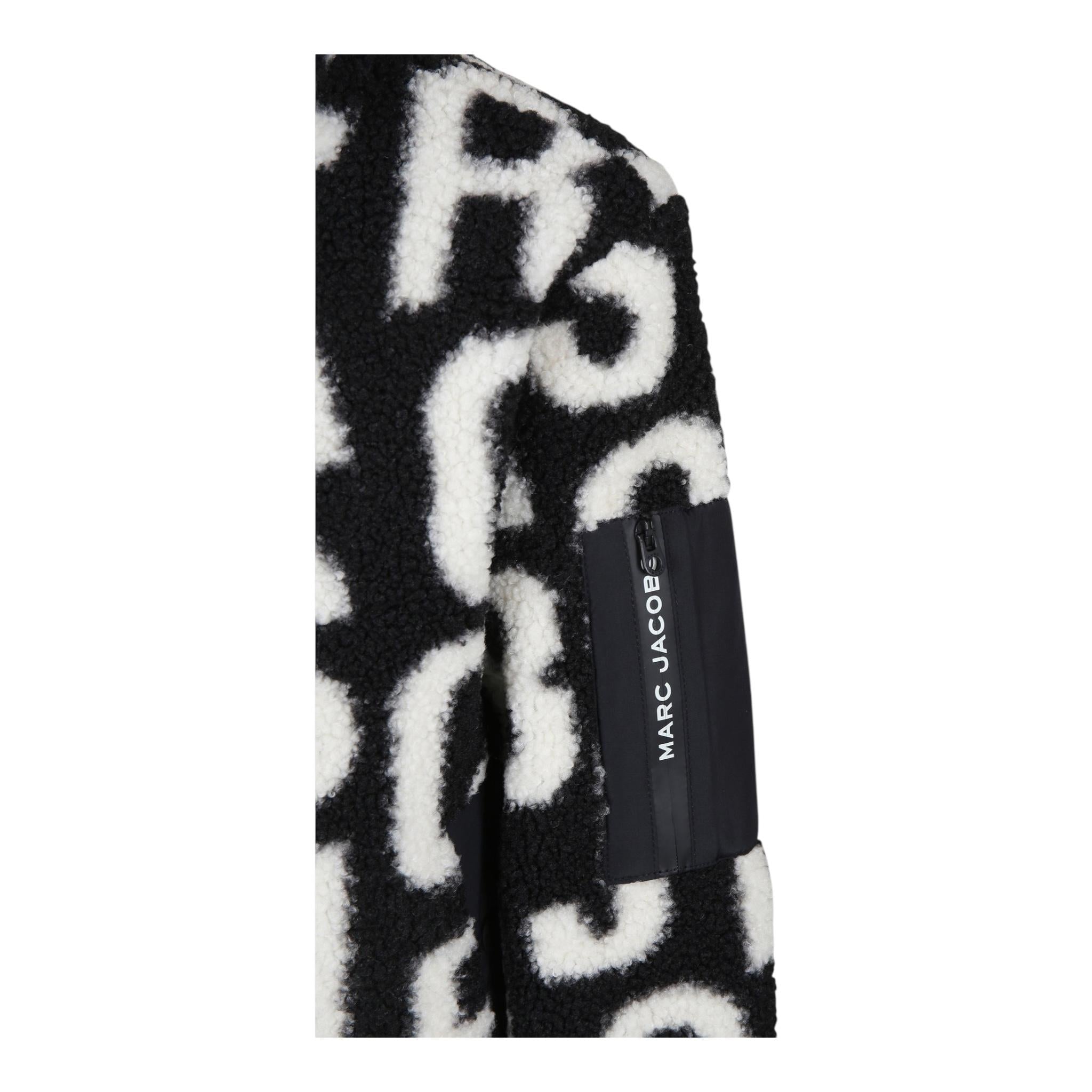 MARC JACOBS cappotto bicolore modello teddy logato Bianco/nero per Bambino W60261J BIANCO/NERO MARC JACOBS