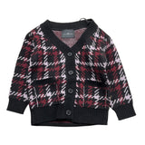 JOHN RICHMOND cardigan tinta unita cn fantasia Nero per Neonato RIA25075CD NERO JOHN RICHMOND