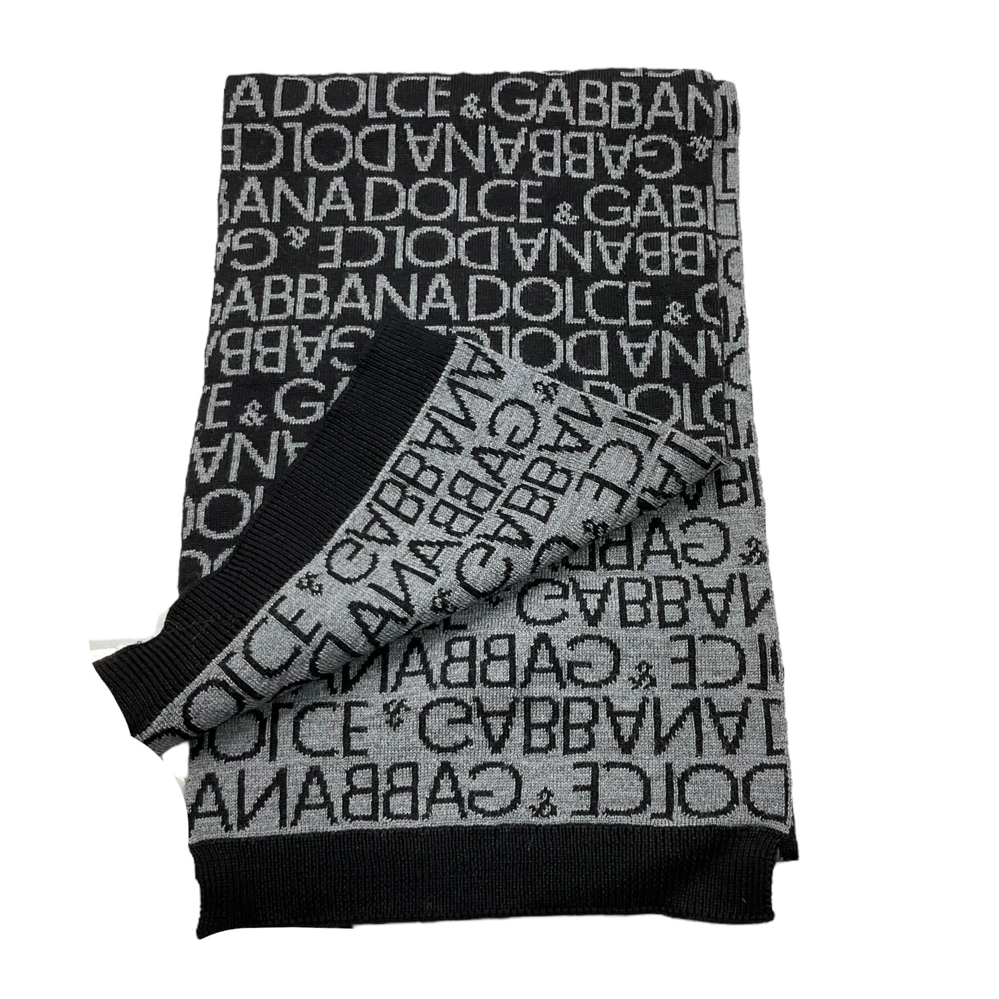 EMPORIO ARMANI sciarpa tinta unita con loghi Nero per Bambino LBKAD6H NERO EMPORIO ARMANI