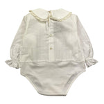 LA STUPENDERIA camicia manica lunga tinta unita Panna per Neonata TBBD58X PANNA LA STUPENDERIA