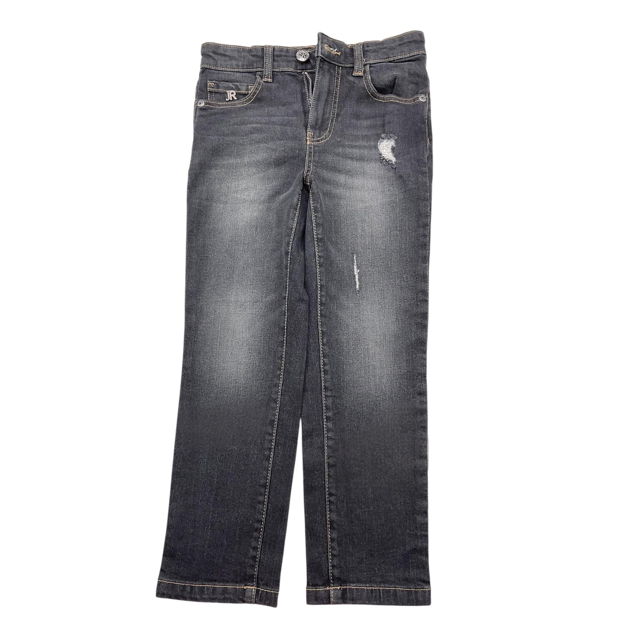 JOHN RICHMOND jeans tinta unita con cuciture in contrasto Nero per Bambino RBA24070JE NERO JOHN RICHMOND