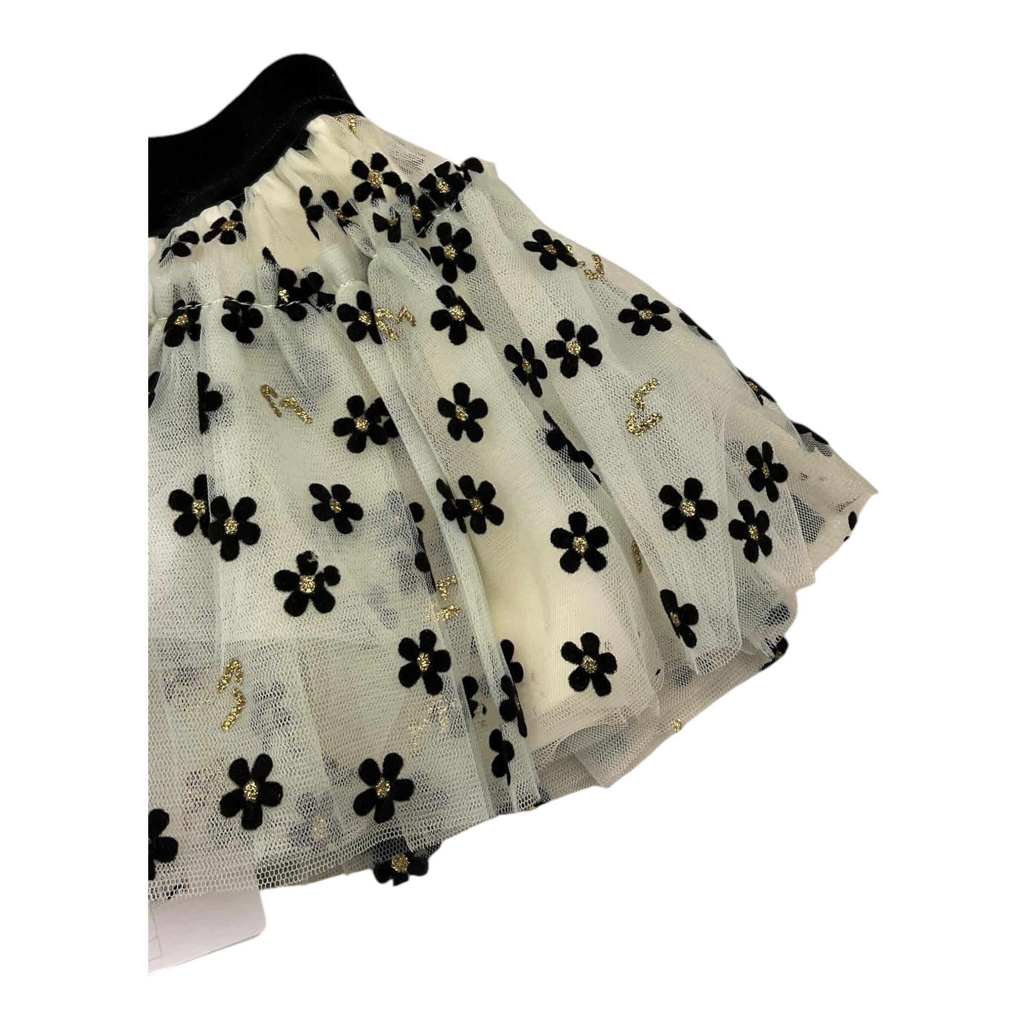 LIU JO gonna tinta unita fantasia floreale Panna per Neonata KF4104N PANNA LIU JO