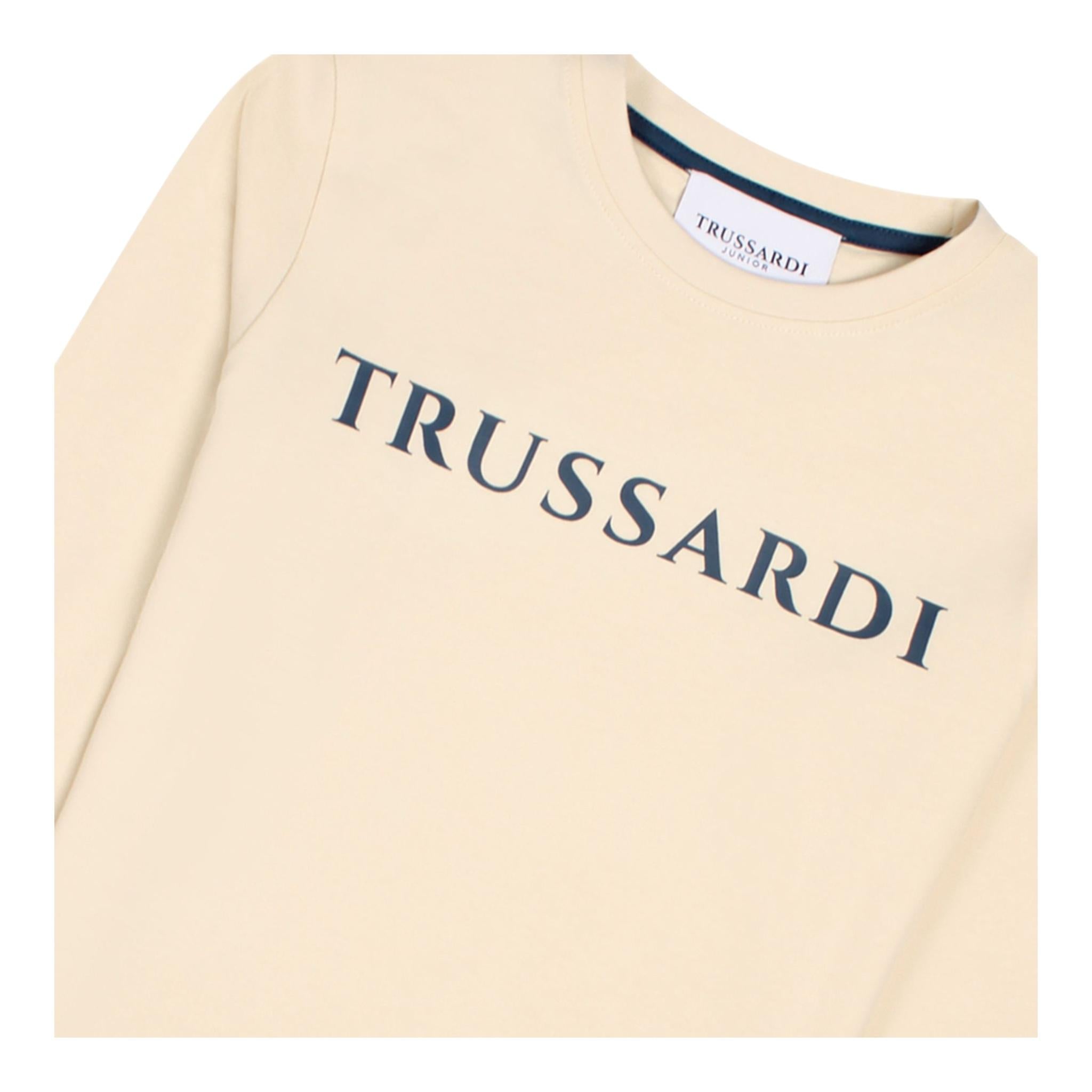 TRUSSARDI shirt girocollo tinta unita Beige per Neonato TIA24085TSX BEIGE TRUSSARDI