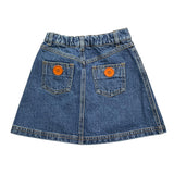 PHILOSOPHY gonna in denim tinta unita con bottoni in contrasto Blu per Bambina PFGO017 BLU PHILOSOPHY