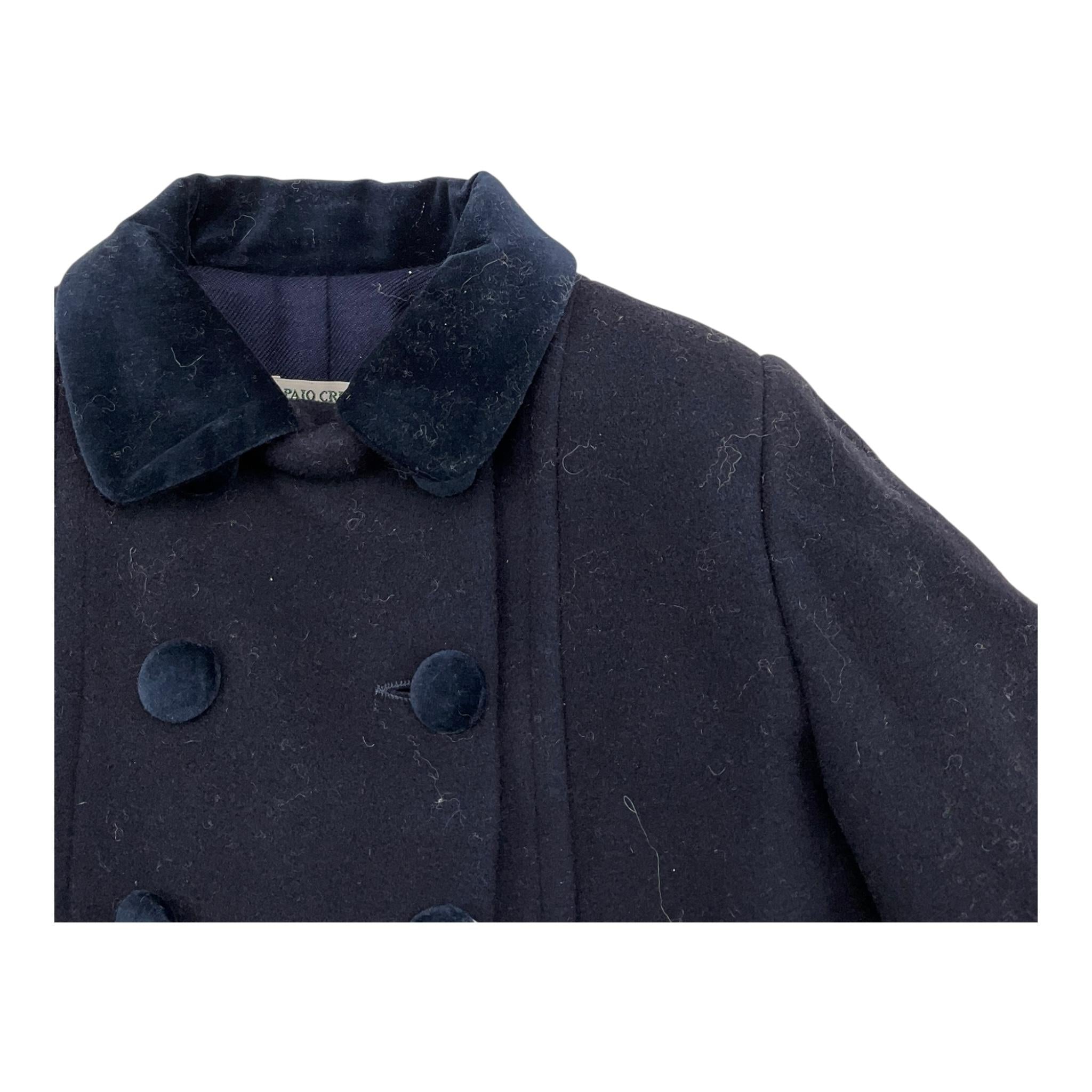 PAIO CRIPPA cappotto tinta unita con colletto Blu per Neonata MANTOVA BLU PAIO CRIPPA