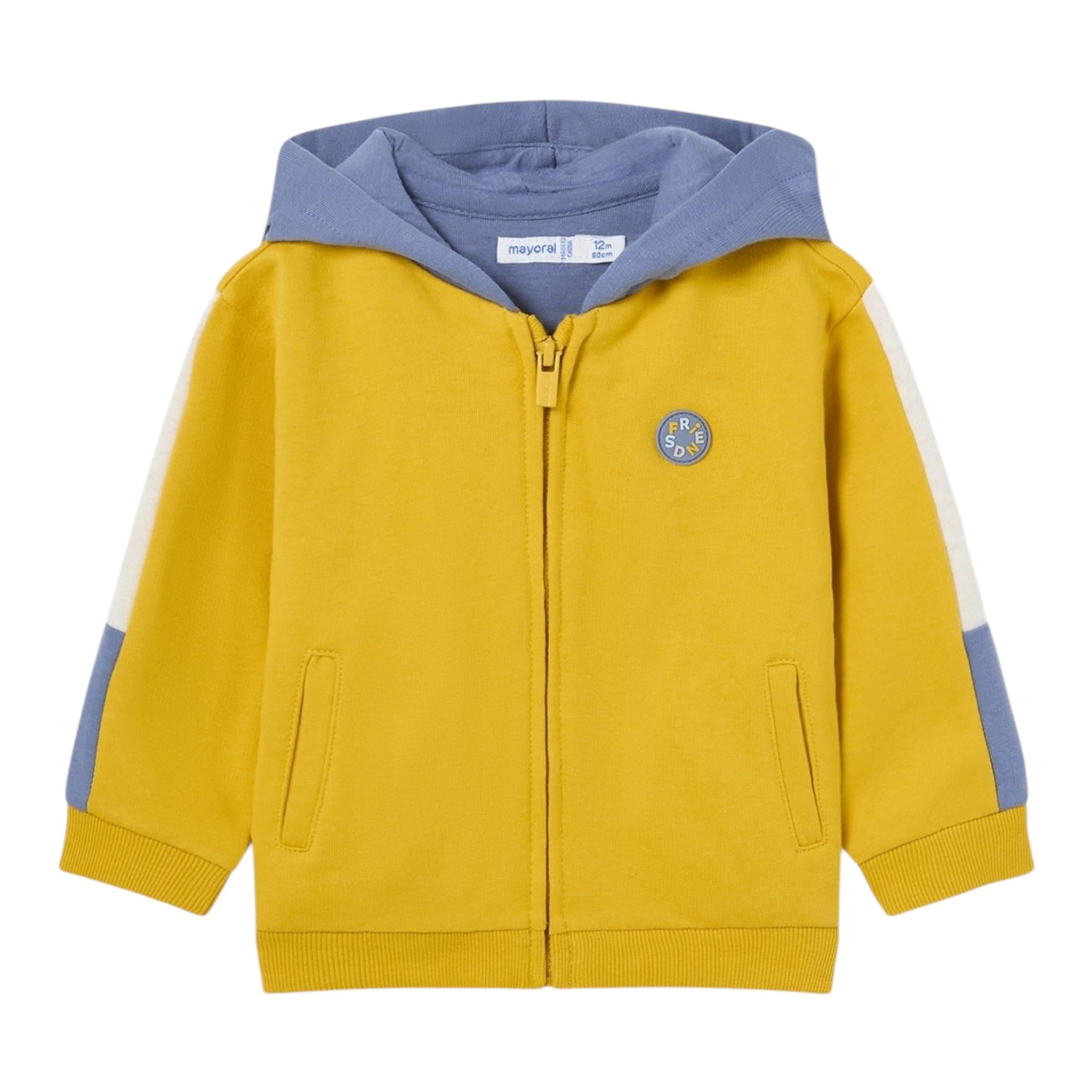 MAYORAL completo 3 pezzi felpa-2 pantaloni Giallo per Neonato 918 GIALLO MAYORAL