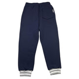 DETWELVE pantalone tuta tinta unita con elastici in contrasto Blu per Bambino CB654 BLU DETWELVE