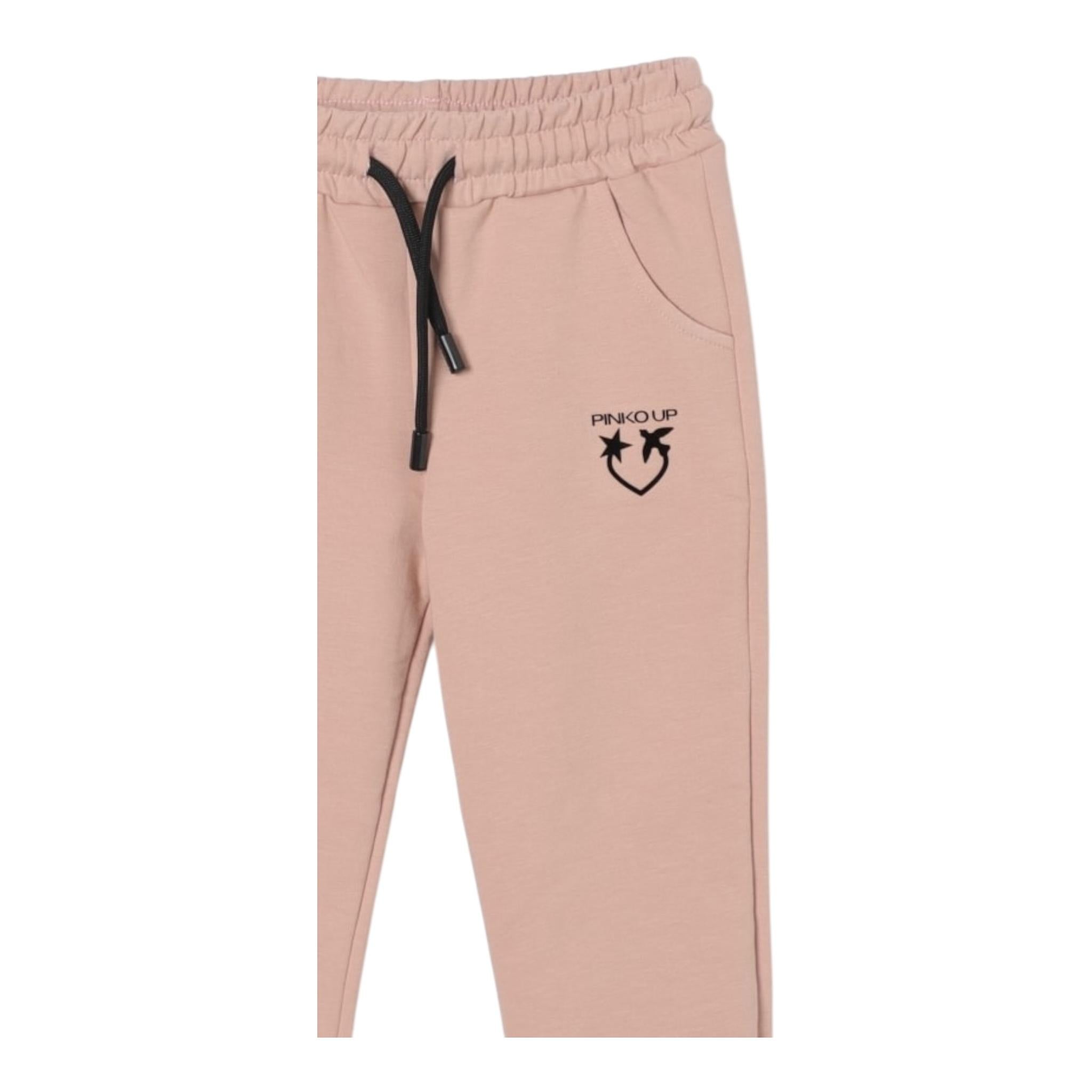PINKO pantalone modello tuta tinta unita con logo Rosa per Bambina F4PIBGP184 ROSA PINKO