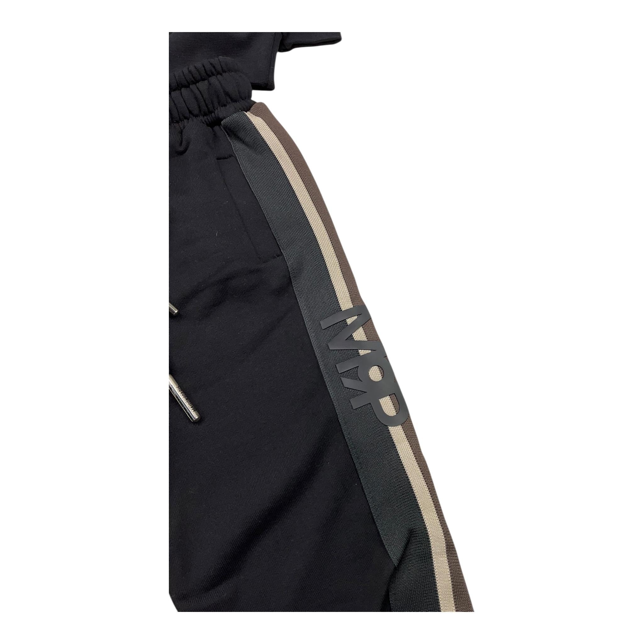 MAISON 9 PARIS completo 2 pezzi felpa-pantalone tinta unita Nero per Bambino F70057J NERO MAISON 9 PARIS
