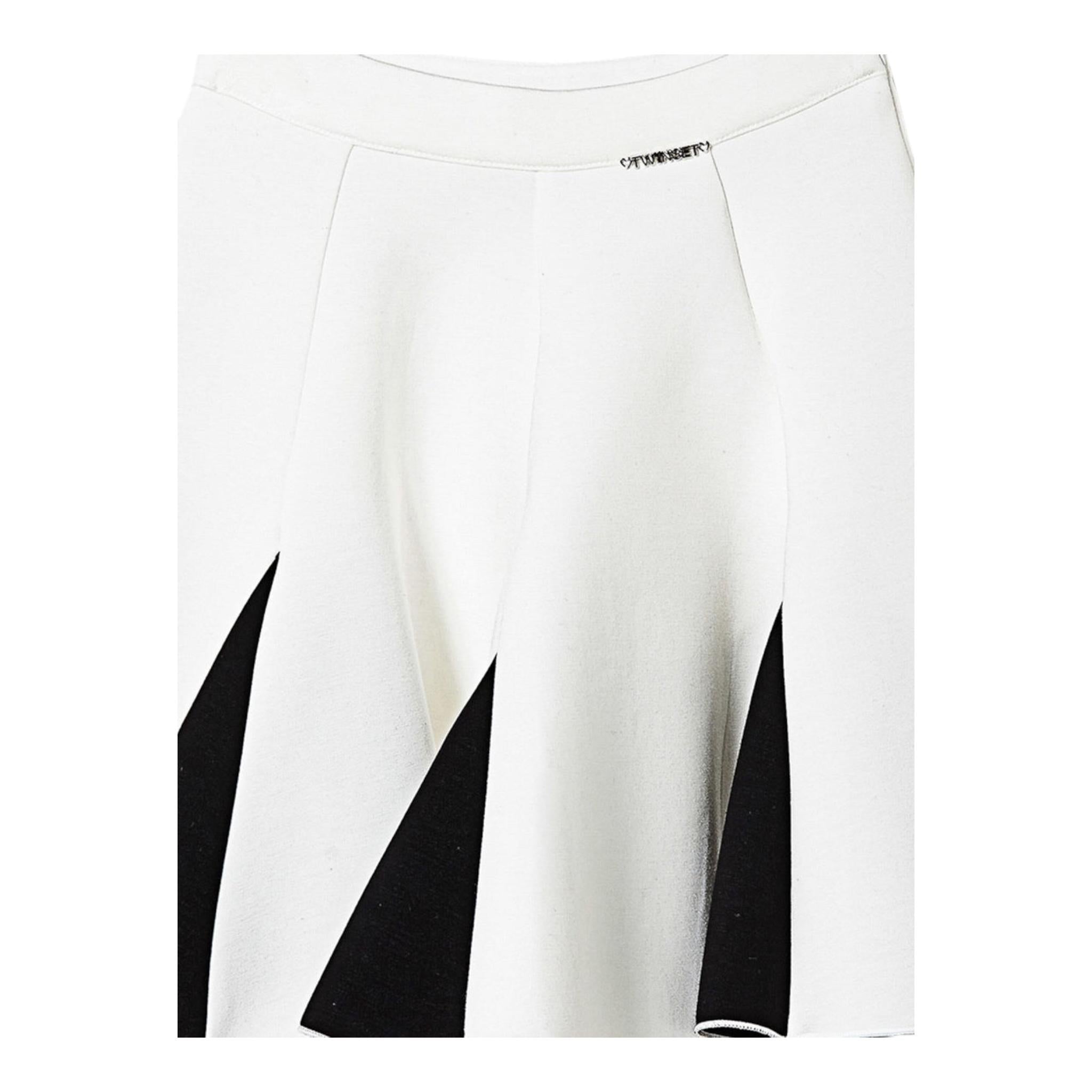 TWINSET gonna tinta unita con contrasti Bianco per Bambina 242GJ2012 BIANCO TWINSET